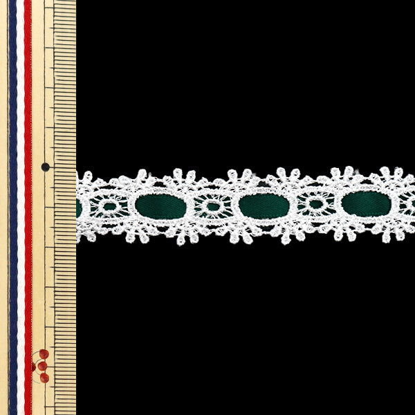 [Quantité à partir de 5] Race chimique `` chimiqueRubanDentelle d'env. Green de 2 cm de large FR2407"