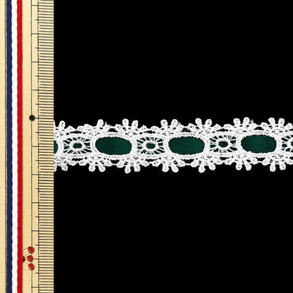 [Quantité à partir de 5] Race chimique `` chimiqueRubanDentelle d'env. Green de 2 cm de large FR2407"