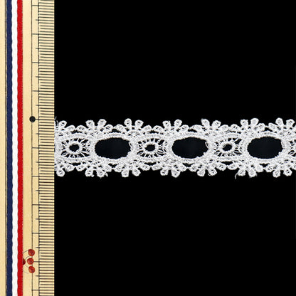 [Quantité à partir de 5] Race chimique `` chimiqueRubanDentelle d'env. 2 cm de large noir FR2407"