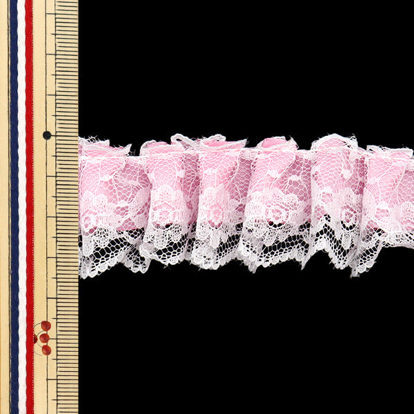 [Количество, начиная с 5] излишествЛентаЛента "ЛентаОбуритое кружево ок. 3,5 см в ширину, светло -розовый FR2413"