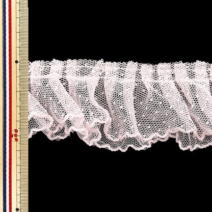 [5부터 시작하는 수량] 프릴리본 "Tuudot Ruffles, 약 5cm 너비, 밝은 분홍색, FR2417"