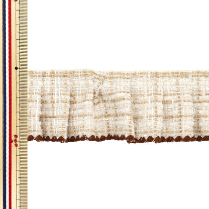 [Количество, начиная с 5] излишествЛента 『ТвидFrill Brown FR2437"