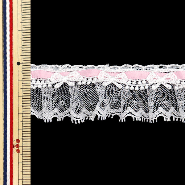 [Количество, начиная с 5] излишествЛента 『ЛентаЛиния чар Frill Light Pink FR2447"