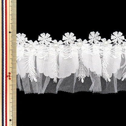 [Количество, начиная с 5] излишествЛента "Жемчужное кружевное тюль"