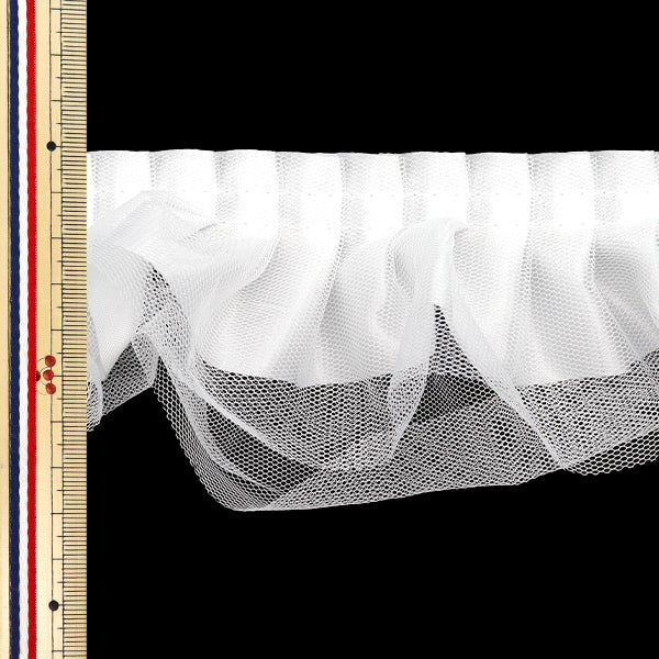 [Quantité à partir de 5] FoulantsRuban "Triple Tulle Frills blanc FR2443"