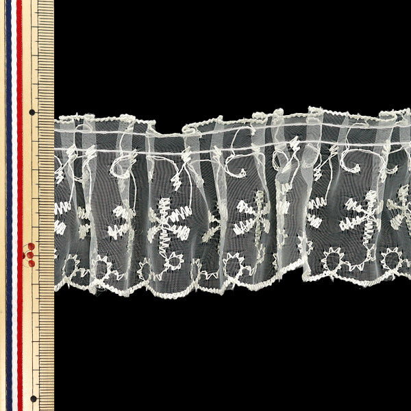 [Количество, начиная с 5] излишествЛента "Cryn Place Frill Yellow FR2446"