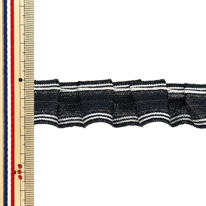 [Cantidad a partir de 5] adornosCinta "líneaCintaGlitter Bedlet Black FR2414"