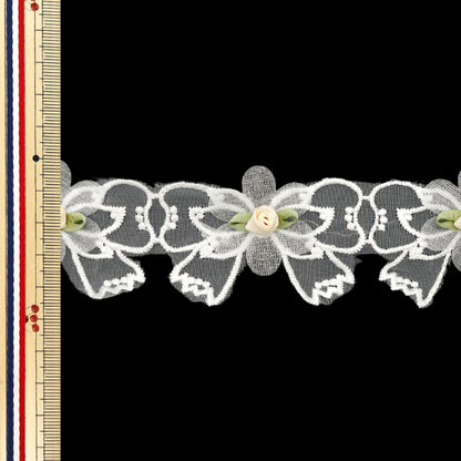 [Cantidad a partir de 5] carreraCinta "Rosa"CintaOrganza marfil dcl2402"