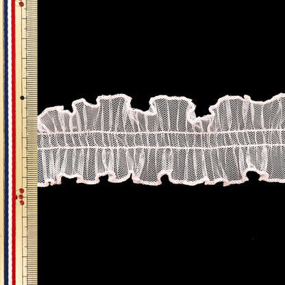 [Cantidad a partir de 5] adornosCinta "Pleado de tulio de tul rosa claro FR2427"