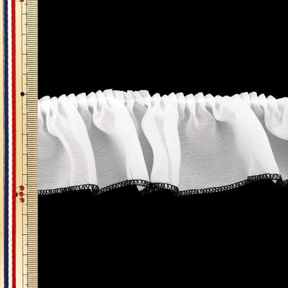 [Quantité à partir de 5] FoulantsRuban "Foulages à orgue à volants blancs FR2431"