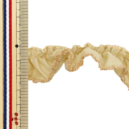 [数量从5个开始]装饰丝带 “褶皱骆驼FR2424"