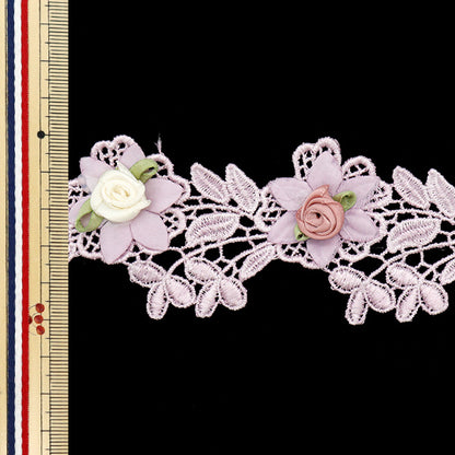 [5부터 시작하는 수량] 레이스리본 "2 톤의 도로 레이스 퍼플 DCL2436"