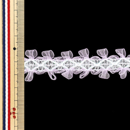 [Quantità da 5] PizzoNastro 『Croce』NastroLarghezza del pizzo ca. 25 mm viola chiaro DCL2511"