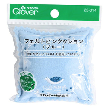 Almohadilla para alfileres "Pinquio de fieltro azul claro 23-014" Clover