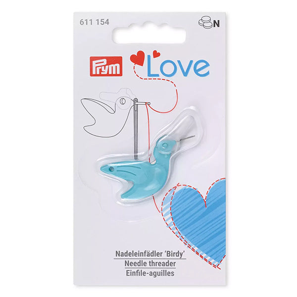 Nadeleinfädler "Primlab Threader Threader Birdy Blue 611154" Prym