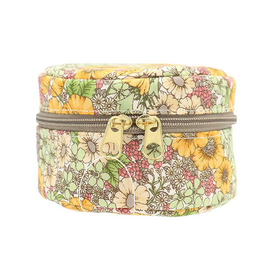 Small item holder "Liberty Fabrics Pouch Round Small P1-DC10480YE" 【YuzawayaLimited product]