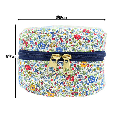 小物入れ 『リバティ・ファブリックス ポーチ 円形小 P1-3633177LAE』 【ユザワヤ限定商品】