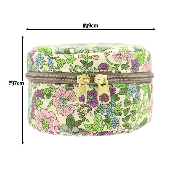 小物入れ 『リバティ・ファブリックス ポーチ 円形小 P1-3636163ZE』 【ユザワヤ限定商品】