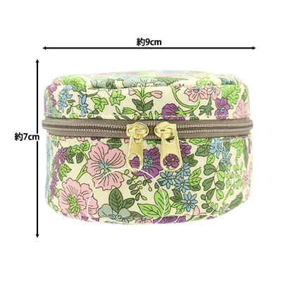 小物入れ 『リバティ・ファブリックス ポーチ 円形小 P1-3636163ZE』 【ユザワヤ限定商品】