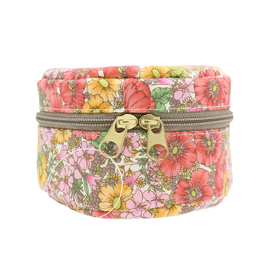 Small item holder "Liberty Fabrics Pouch, Round Small P1-DC10480WE" 【YuzawayaLimited product]