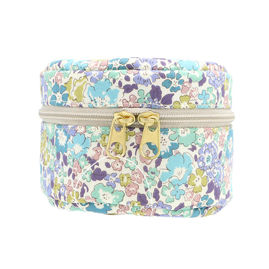 Small item holder "Liberty Fabrics Pouch, Round Small P1-3636017DE" 【YuzawayaLimited product]