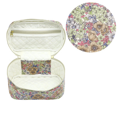 収納ケース 『リバティ・ファブリックス バニティボックス オーバル大 VA5-DC10480ZE』 【ユザワヤ限定商品】