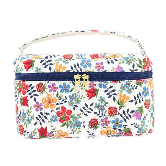 収納ケース 『リバティ・ファブリックス バニティボックス オーバル大 VA5-3637071BE』 【ユザワヤ限定商品】