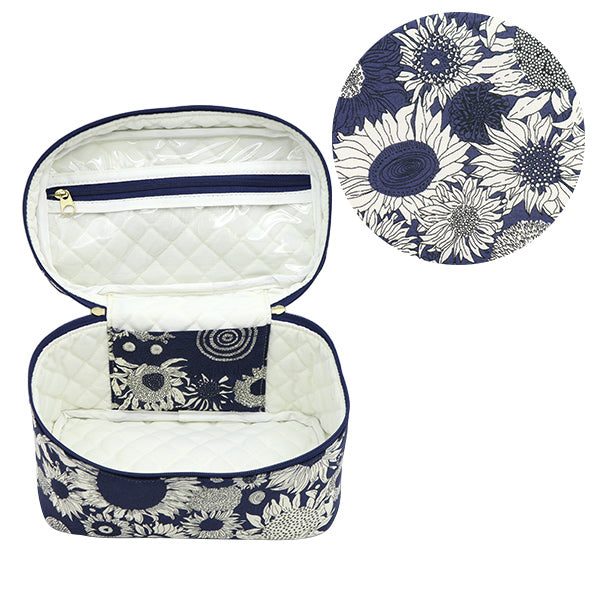 収納ケース 『リバティ・ファブリックス バニティボックス オーバル大 VA5-3150160ZE』 【ユザワヤ限定商品】