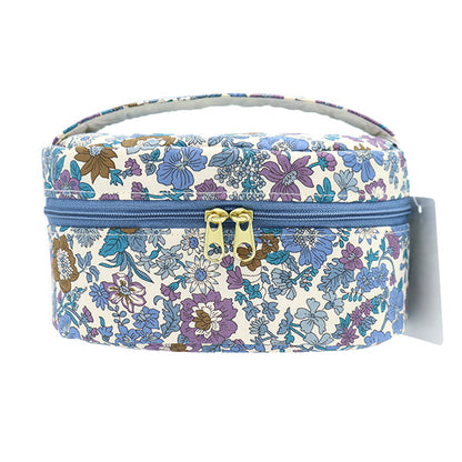 収納ケース 『リバティ・ファブリックス バニティボックス オーバル小 VA6-3636163YE』 【ユザワヤ限定商品】