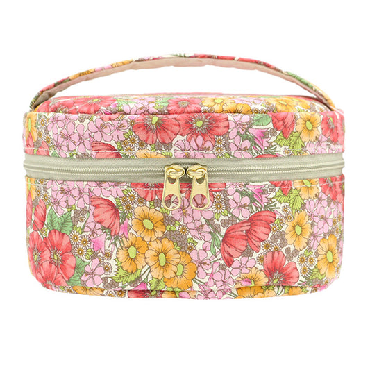 収納ケース 『リバティ・ファブリックス バニティボックス オーバル小 VA6-DC10480WE』 【ユザワヤ限定商品】