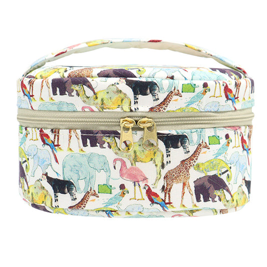 収納ケース 『リバティ・ファブリックス バニティボックス オーバル小 VA6-3634160YE』 【ユザワヤ限定商品】