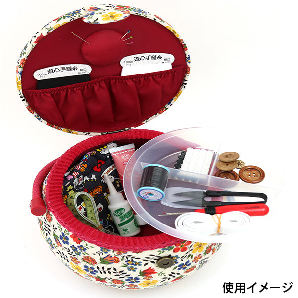 裁縫箱 『LIBERTY リバティプリント ソーイングバスケット SO4-30110A』【ユザワヤ限定商品】