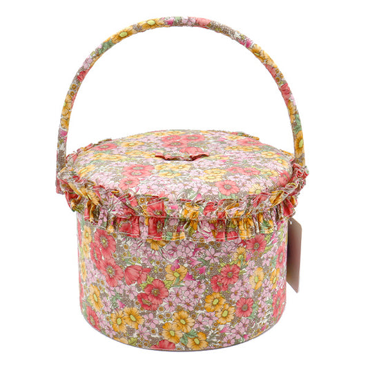 裁縫箱 『リバティ・ファブリックス ソーイングバスケット SO6-DC10480WE』 【ユザワヤオリジナル】