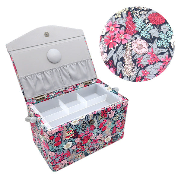 裁縫箱 『リバティ・ファブリックス ソーイングバスケット SO1-3635047BE』 【ユザワヤオリジナル】