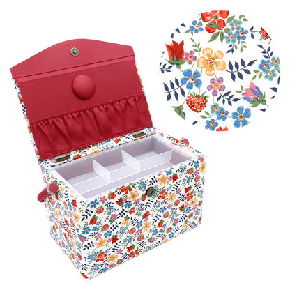 裁縫箱 『リバティ・ファブリックス ソーイングバスケット SO1-3637071BE』 【ユザワヤオリジナル】