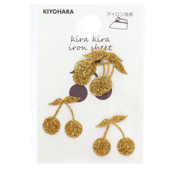 رقعة "ورقة حديدية لامعة الكرز الذهب KR-01" KIYOHARA
