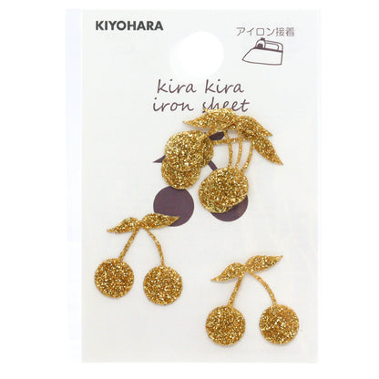 رقعة "ورقة حديدية لامعة الكرز الذهب KR-01" KIYOHARA