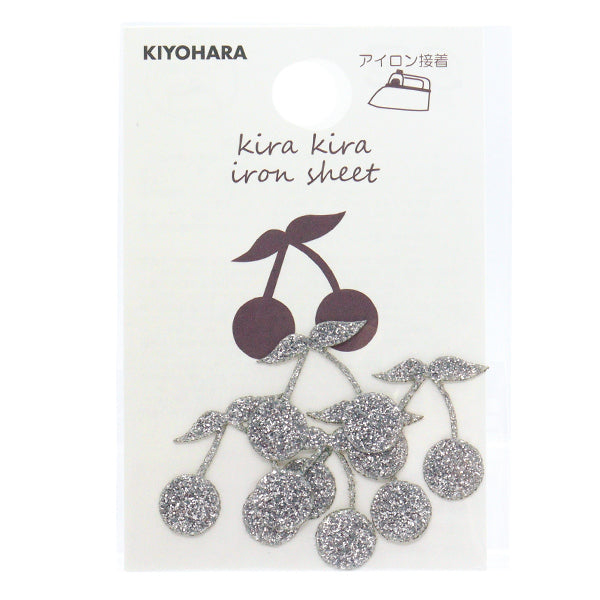 Заплатка "Блестящий железный лист вишневый серебро kr-01" KIYOHARA
