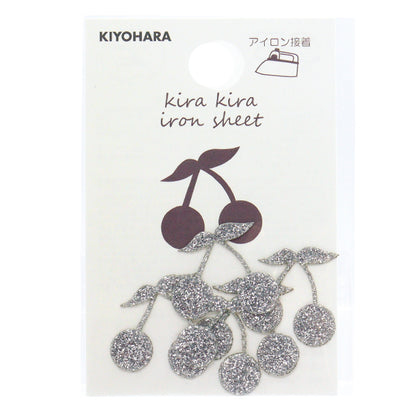 Заплатка "Блестящий железный лист вишневый серебро kr-01" KIYOHARA