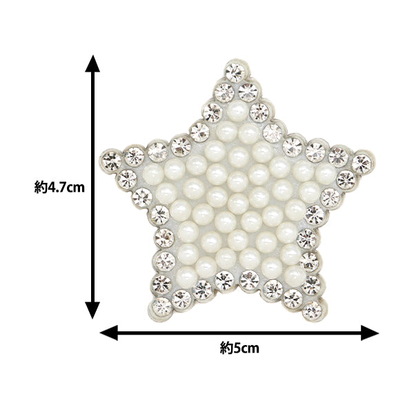 Заплатка "Наклейка Neroli Rose Pearl Number"Заплатка Star NR-15" KIYOHARA