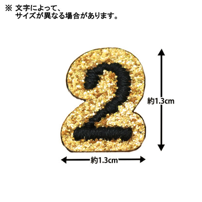 Заплатка "Тонкая вышивка"Заплатка Число золото ywa-02"