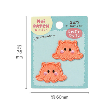 ワッペン 『ぬいぱっち ふわふわワッペン メンダコ NPW-03』