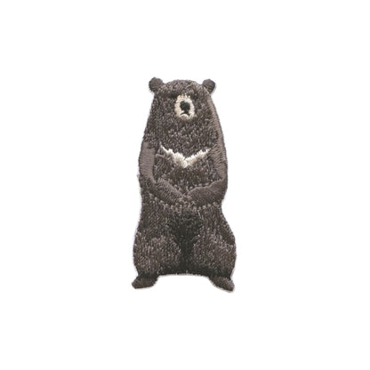 ワッペン 『ほっとけない!いきものたち 絶滅危惧種 ツキノワグマ H459-163-3』 Hamanaka ハマナカ