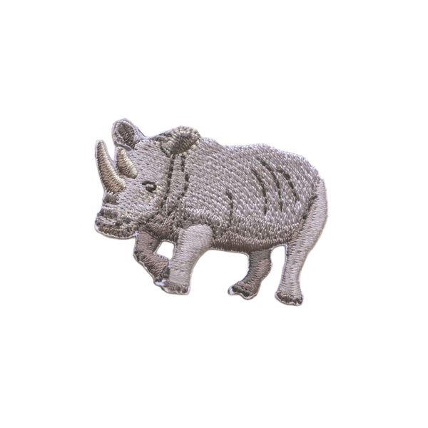 ワッペン 『ほっとけない!いきものたち 絶滅危惧種 キタシロサイ H459-163-8』 Hamanaka ハマナカ
