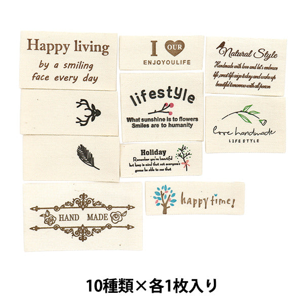 علامة العلامة "علامات القطن 10 أنواع x 1 ورقة كل CT-03"