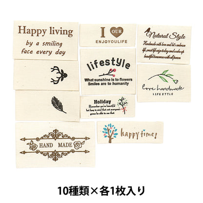 علامة العلامة "علامات القطن 10 أنواع x 1 ورقة كل CT-03"