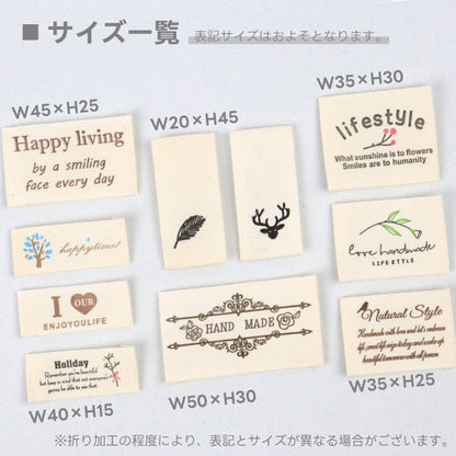 علامة العلامة "علامات القطن 10 أنواع x 1 ورقة كل CT-03"