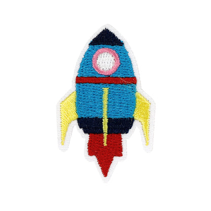 ワッペン 『刺しゅうワッペン ロケット WP-012』