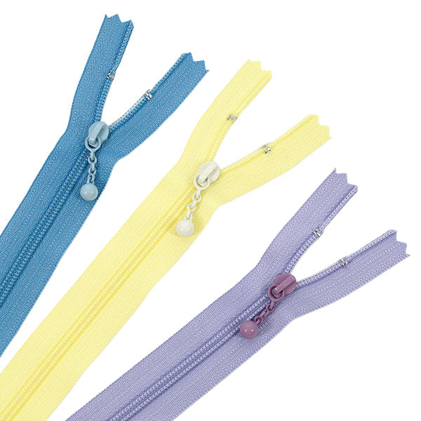 ファスナー 『マカロンカラー コイルファスナー 3本入り 20cm 3SMCRN-20YZ』 YKK ワイケーケー