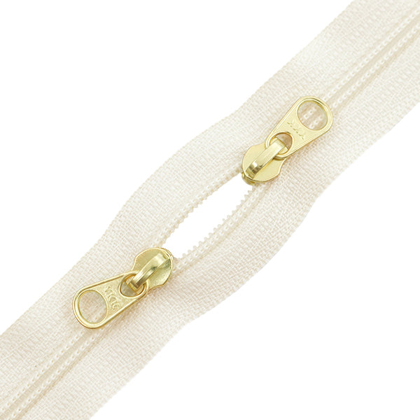 Fermeture éclair "Ouverture à double ouverture"Fermeture éclair 30 cm couleur 841 3CFCH30GWYZ" YKK